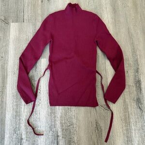 Aritzia Sculpt Knit Tie-back Longsleeve